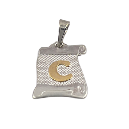 Letra Pergamino con Oro - C