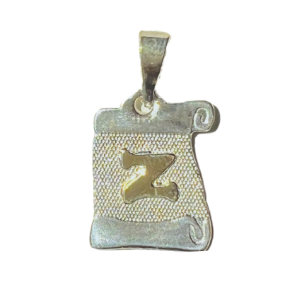 Letra Pergamino con Oro - Z
