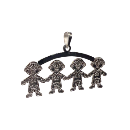 Colgante 4 Niños con Uniforme