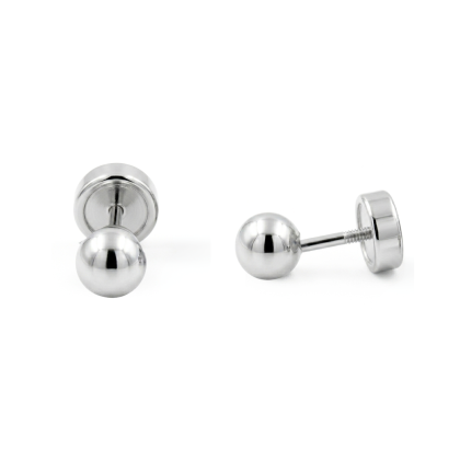 Aros Abridores Plata 925 - Pelota 5.5mm