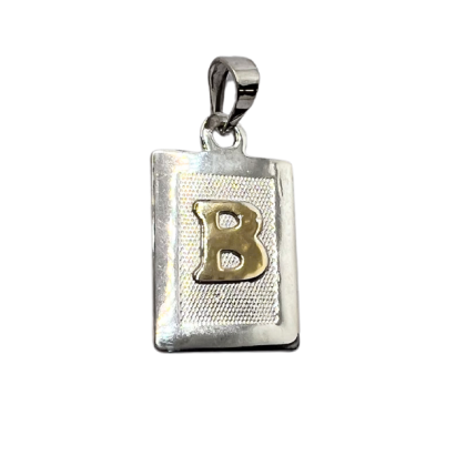 Letra Rectangular con Oro - B