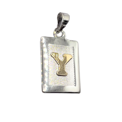 Letra Rectangular con Oro - Y