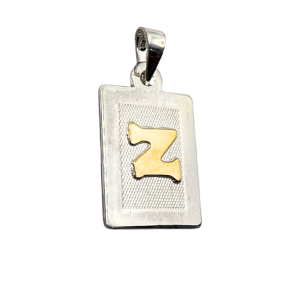 Letra Rectangular con Oro - Z