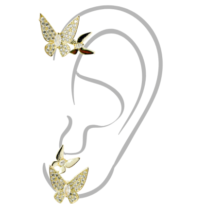 Aro Bidu Dorado Mariposas (unidad)