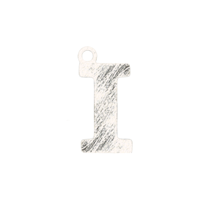 Colgante Plateado Letra I