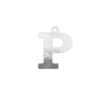 Colgante Plateado Letra P