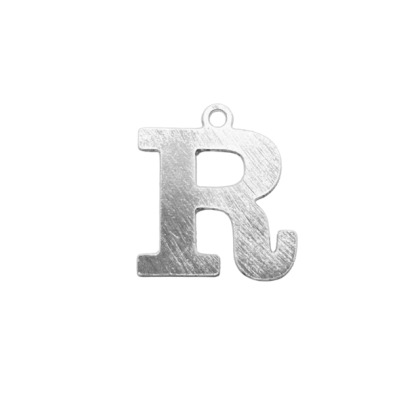 Colgante Plateado Letra R