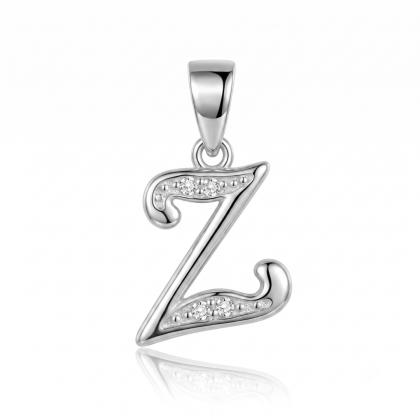 Letra de Plata con Circón - Z