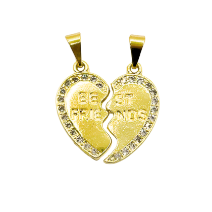 Colgante Dorado Corazón de Amistad
