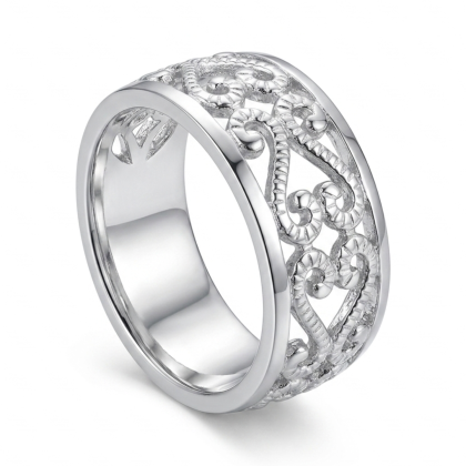 Anillo Calado Espirales