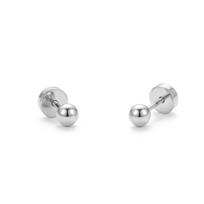 Aros Abridores Plata 925 - Pelota 3.5mm
