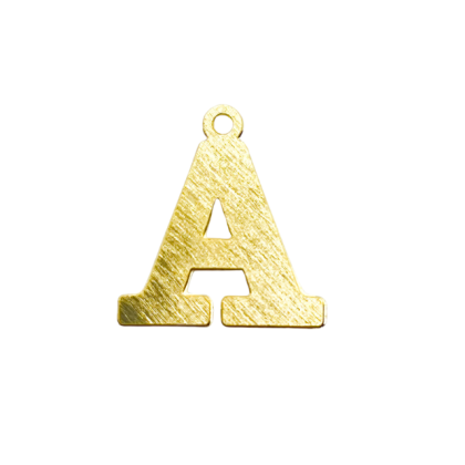 Colgante Dorado Letras Medianas A
