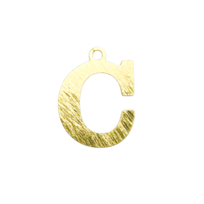 Colgante Dorado Letras Medianas C