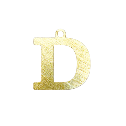 Colgante Dorado Letras Medianas D
