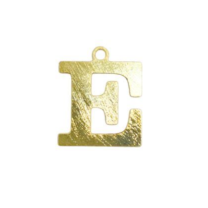 Colgante Dorado Letras Medianas E