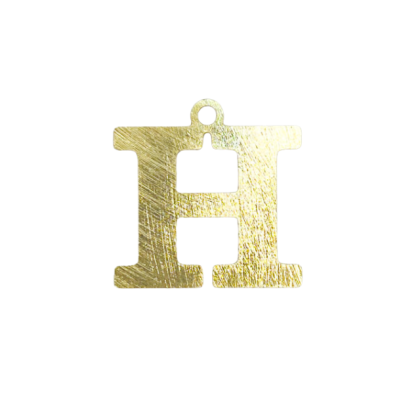 Colgante Dorado Letras Medianas H