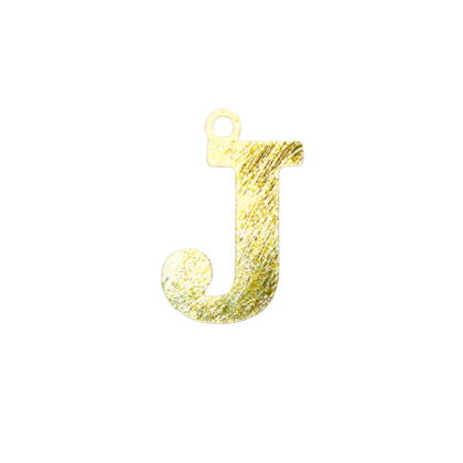 Colgante Dorado Letras Medianas J