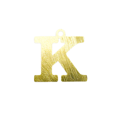 Colgante Dorado Letras Medianas K