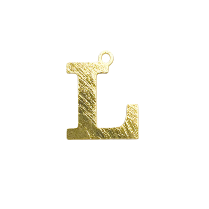Colgante Dorado Letras Medianas L