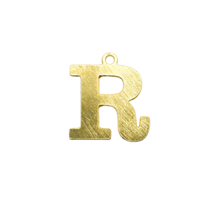 Colgante Dorado Letras Medianas R
