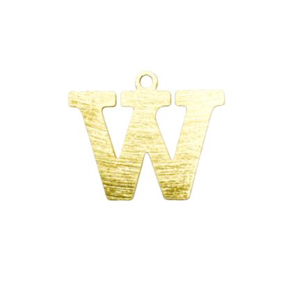 Colgante Dorado Letras Medianas W
