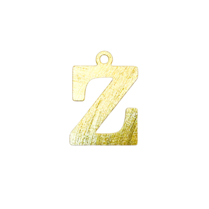 Colgante Dorado Letras Medianas Z