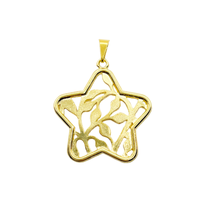 Colgante Dorado Estrella Ramas