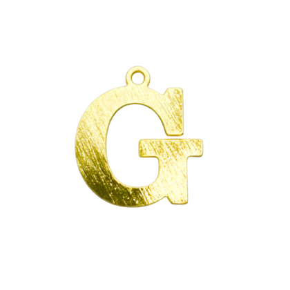 Colgante Dorado Letras Medianas G