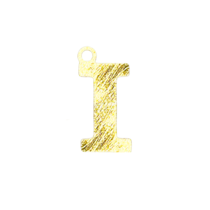 Colgante Dorado Letras Medianas I