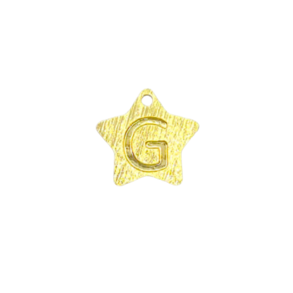Colgante Dorado Letras Estrella G