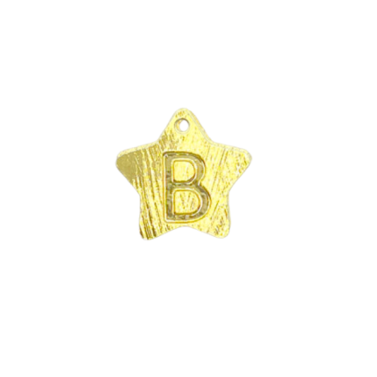 Colgante Dorado Letras Estrella B