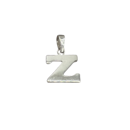 Letra Estampada Plata Sola - Z