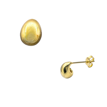 Aro Apegado Dorado Gota 10mm