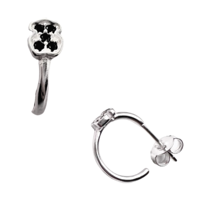 Argolla Estilo Oso Micro circón 13mm