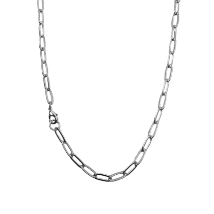 Cadena Plateada Eslabón 50cm
