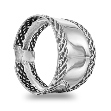 Anillo Liso y Trenzado