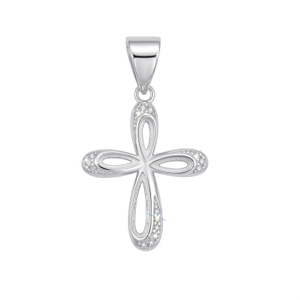Colgante Cruz Micro circón