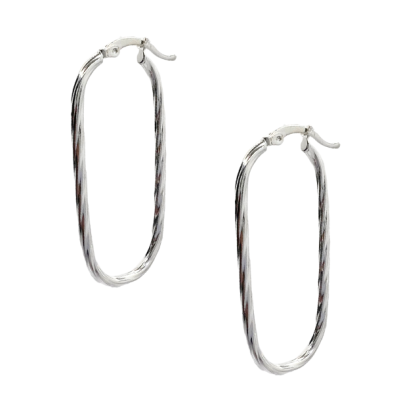 Argolla Ovaladas Entorchadas 43mm