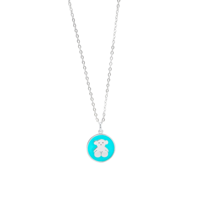 Collar Estilo Oso Medalla 45cm + alargue