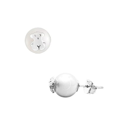 Aro Apegado Perlas Estilo Oso 10mm