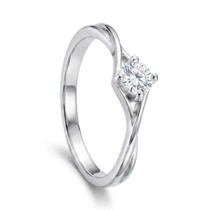 Anillo Solitario Circón