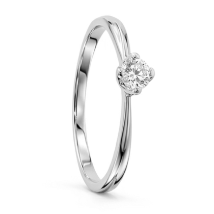 Anillo Solitario Circón