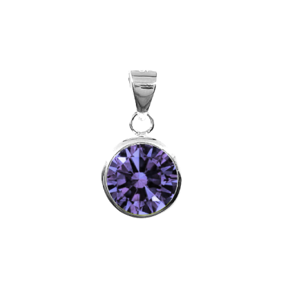 Colgante Punto de Luz Morado 10mm