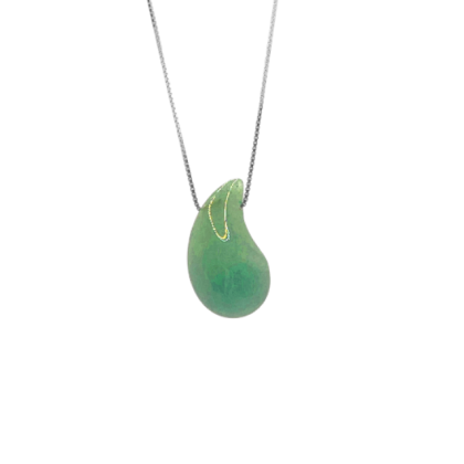 Collar 45cm Colgante Gota de piedra