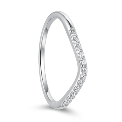 Anillo Cintillo Curvo