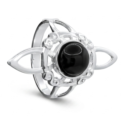 Anillo Nudo de Bruja Piedra Colores