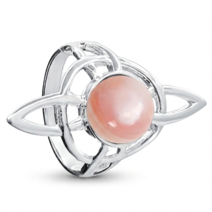 Anillo Nudo de Bruja con Piedra