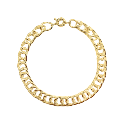 Pulsera Dorada Doble Grumet ⭐