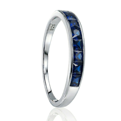Anillo Cintillo Azul
