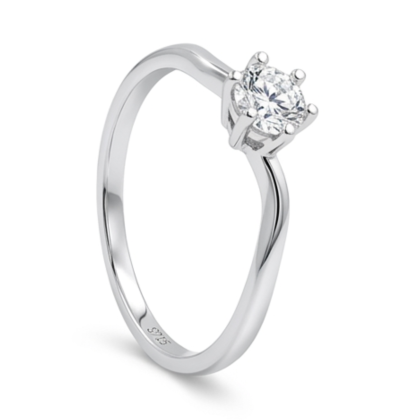 Anillo Solitario Circón